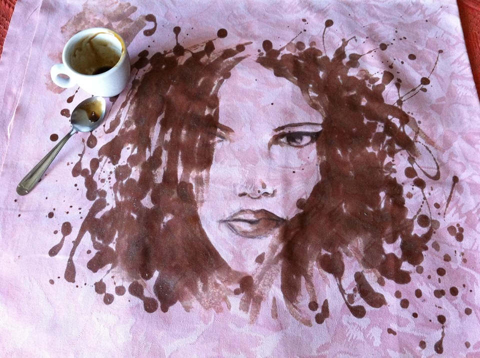 Coffee Time II coffee on canvas 2015
